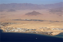 The Sharm El Sheikh airport view.